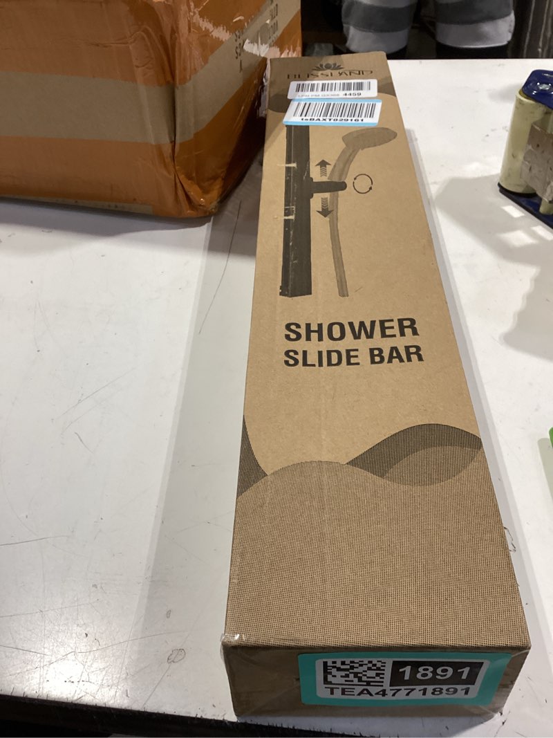 Condition photo showing New/Like New for shower slide bar with height and angle adjustable handheld shower head holder |strong adhesive disc mount or drilling installation (aluminum alloy material) (gray)