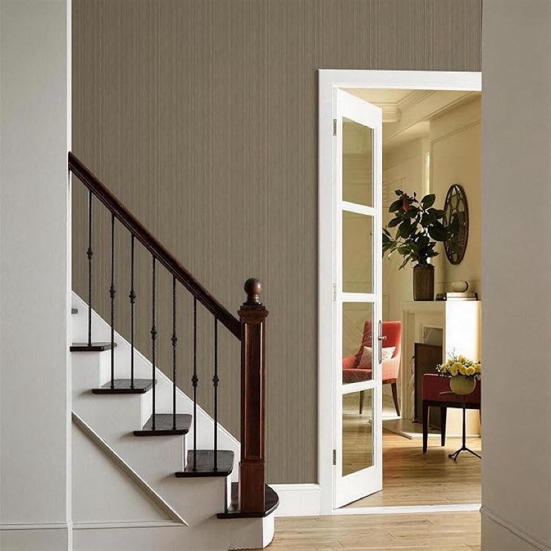 20.8\" x 196.8\" grasscloth wallpaper,  textured peel and stick wallpaper for decor bedroom kitchen cabinet 20.8\" x 196.8\"