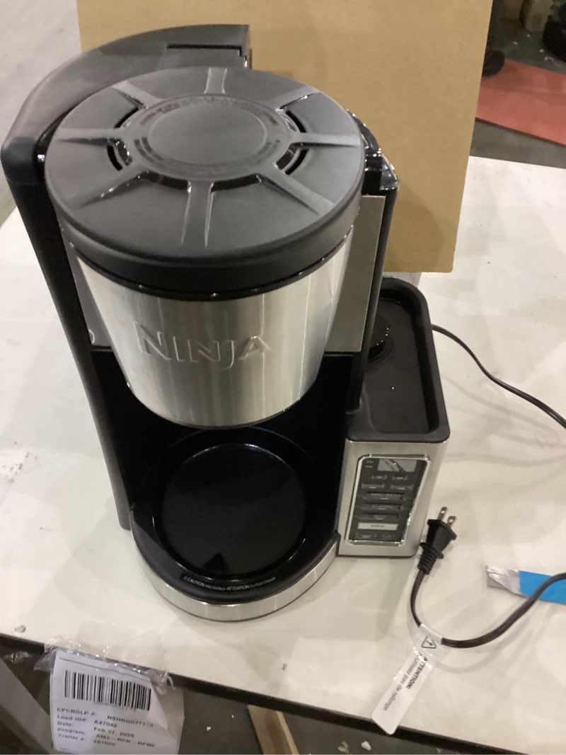 Condition photo showing As Is for Ninja 12-Cup Programmable Coffee Brewer, 2 Brew Styles, Adjustable Warm Plate, 60oz Water Reservoir, Delay Brew - Black/Stainless Steel