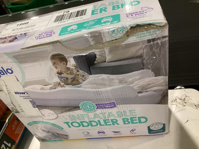 Condition photo showing Good Condition for regalo white nylon toddler bed 1 pk