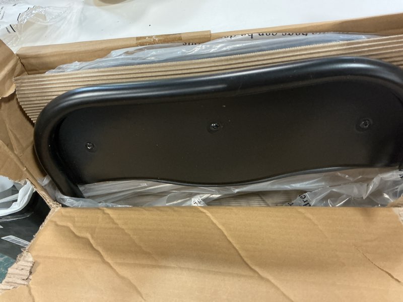 Condition photo showing Good Condition for (Pack of 2 chairs ) Elevon Folding chair Padded Vinyl Cushion Chairs with Sturdy Metal Frame for for Home and Office, for Indoor and Outdoor Events, 300lb Capacity, Black Chair