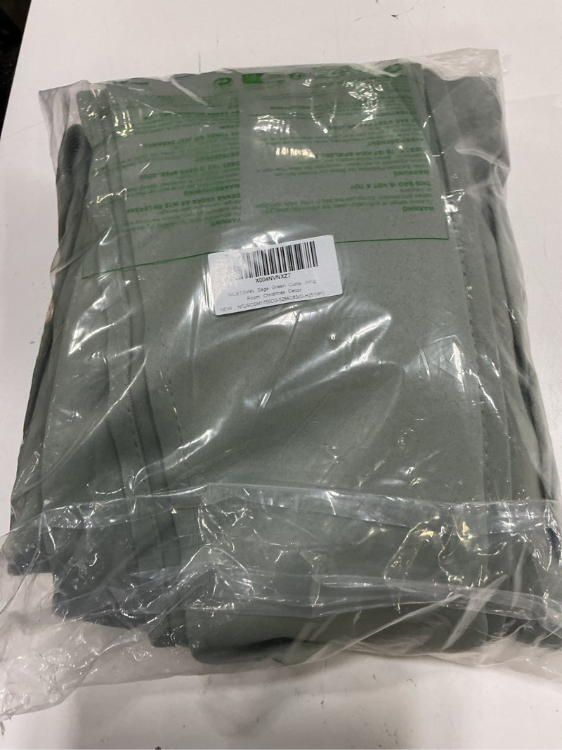 Condition photo showing Good Condition for nicetown blackout sage green curtains 84 inch length 2 panels set - chic thermal insulated grommet room darkening window drapes for bedroom/living room, w52 x l84 sage green 52"w x 84"l (pack of 2)
