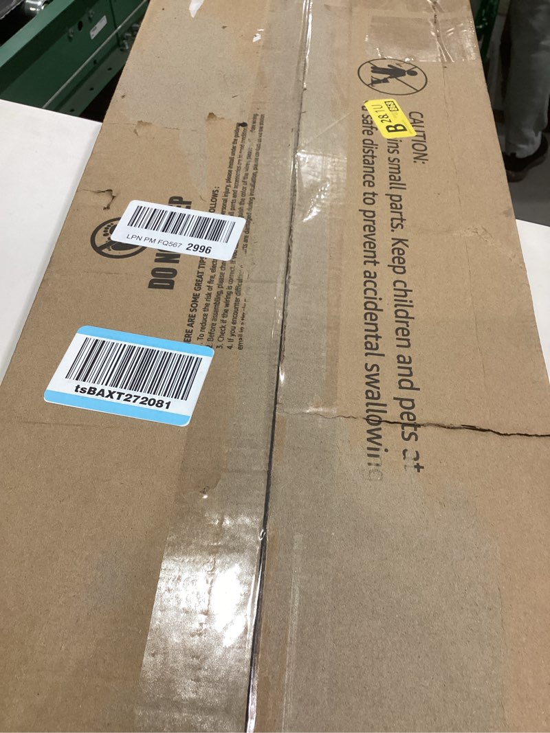 Condition photo showing Good Condition for 60 Inch Flush Mount Ceiling Fan no Lights, Black Ceiling Fan, 6-Speeds, Quiet Reversible DC Motor, Indoor/Outdoor Large Ceiling Fans without Lights for Living Room, Bedroom,Patio 60 Inch Black 1