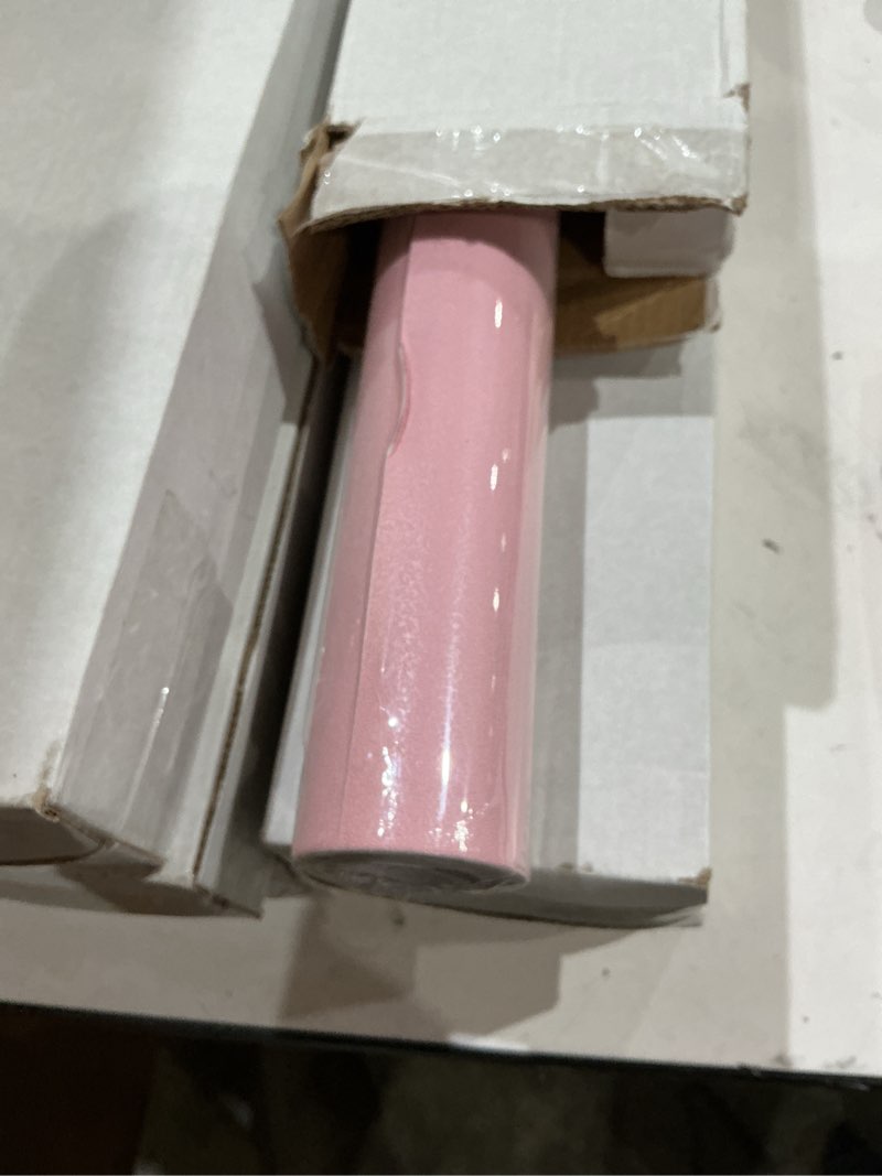 Condition photo showing New/Like New for abyssaly pink contact paper pink peel and stick wallpaper self-adhesive removable contact paper for cabinets bedroom furniture home decor 23.6" x 196" 23.6" x 196" pink