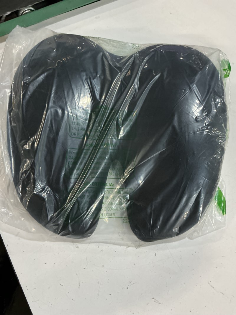 Condition photo showing Good Condition for c cushion lab extra dense lumbar pillow - patented ergonomic multi-region firm back support for lower back pain relief - lumbar support cushion with strap for office chair, car, sofa, plane - black