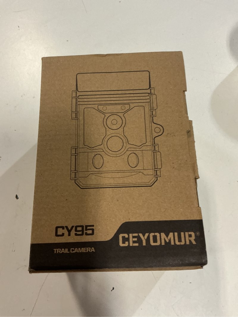Condition photo showing New/Like New for ceyomur 4k 30fps solar trail camera, 68mp wifi trail cam with 5200mah battery and 32gb tf card, game camera with night vision 120° detection motion activated ip66 waterproof for wildlife scouting camouflage