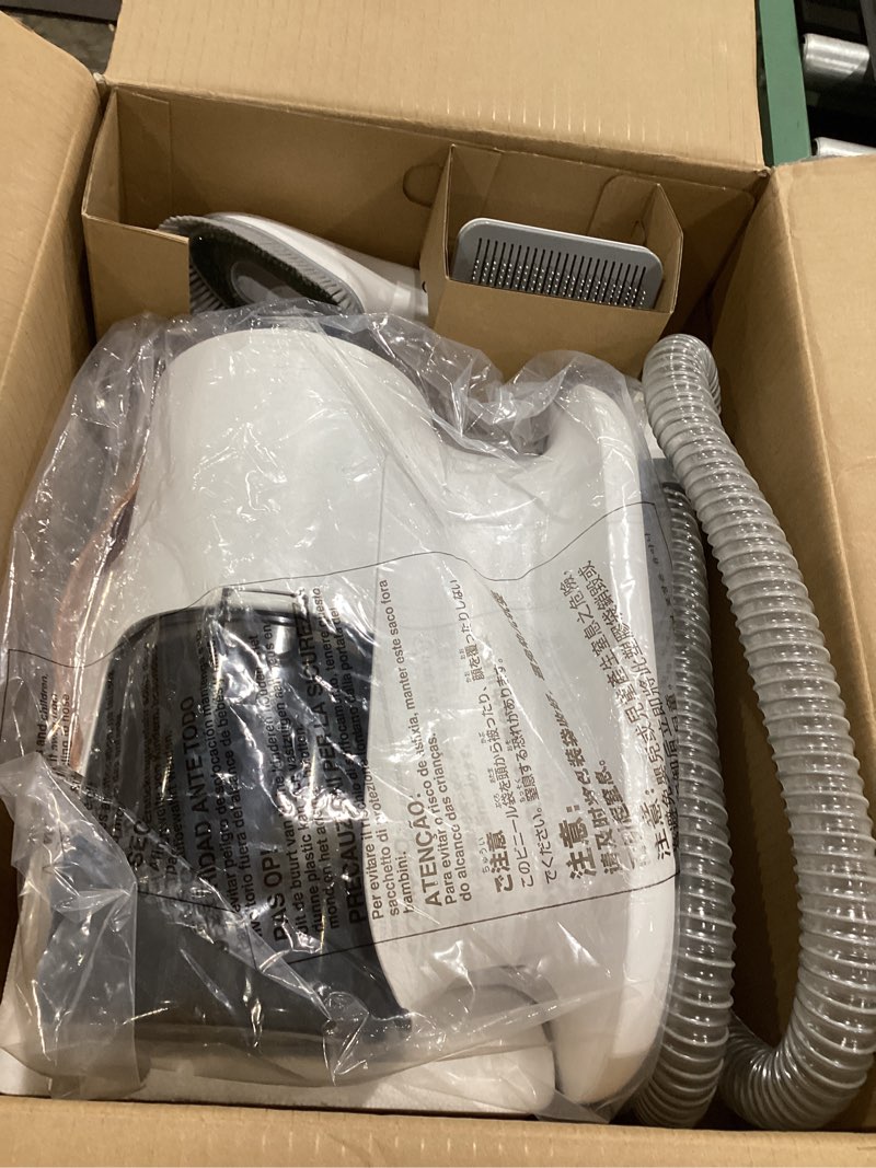 Condition photo showing Good Condition for airrobo dog grooming vacuum kit,12000pa strong pet vacuum for shedding,grooming hai,quiet,pg100,2l large capacity white-5-in-1