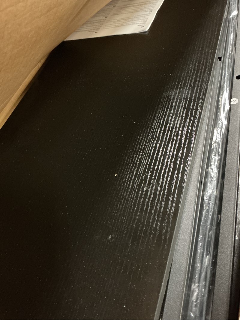 Condition photo showing New/Like New for SONGMICS Dresser for Bedroom, Chest of Drawers, Steel, MDF, 10 Non-Woven Fabric Drawers, Storage Organizer Unit, Closet, Entryway, Rustic Brown and Ink Black ULGS125B01S Ink Black + Ebony Black 11.8"D x 30.2"W x 45.9"H (10 Drawers)