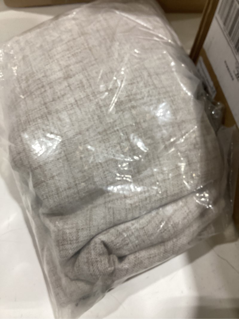 Condition photo showing Good Condition for bgment linen curtains 54 inch length for short window, light filtering textured drapes for bathroom kitchen bedroom cafe rod pocket ring clips, 2 panels, 42 inch wide each panel 42"w x 54"l (pack of 2) dark linen