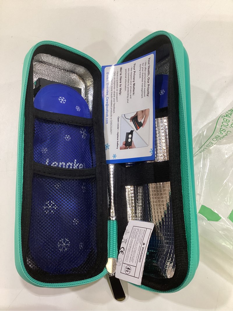 Condition photo showing Good Condition for eva insulated cooler travel case for zepbound injector pens, 2 tsa approved ice pack, real-time temperature display, medication cooler for travel & daily use compatible with zepbound pens