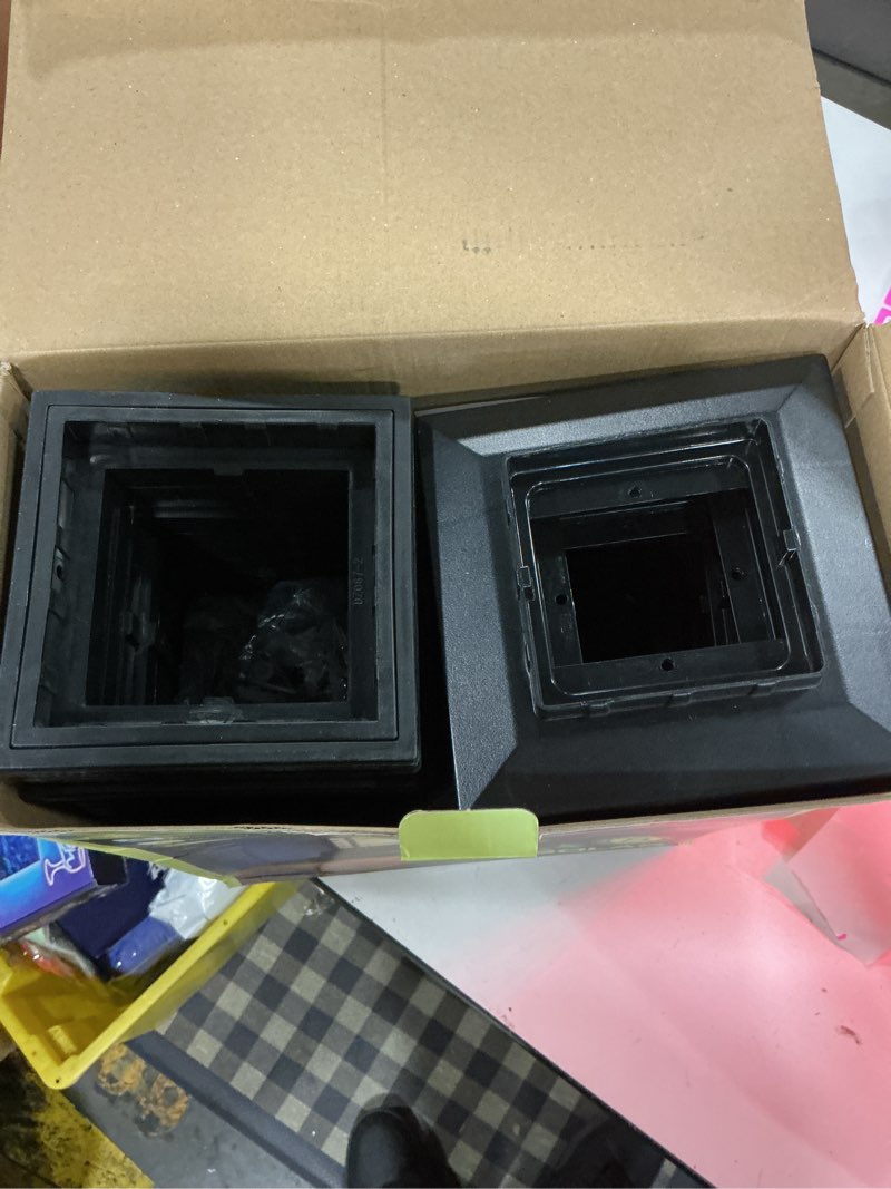 Condition photo showing Good Condition for dynaming 8 pack solar post cap lights outdoor with flickering flame light, fence post solar lights fit for 4x4 5x5 6x6 vinyl/wooden posts, high brightness smd led lighting decor for garden deck patio black flickering flame 8 pack