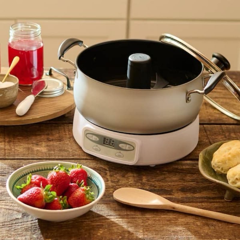 Automatic Jam and Jelly Maker 1000W, 2L Per Batch (?4 x 16OZ), Electric Pot Stirrer Machine for Home