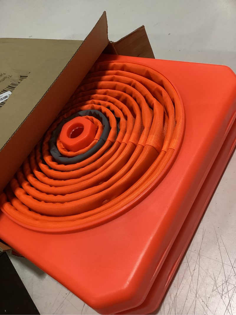 Condition photo showing Good Condition for tenkaiwick 28 inch 2 pack traffic cones, collapsible safety cones, multi purpose pop-up cones with reflective collar, orange cones for parking lot, driveway, driving training etc 28inch 2
