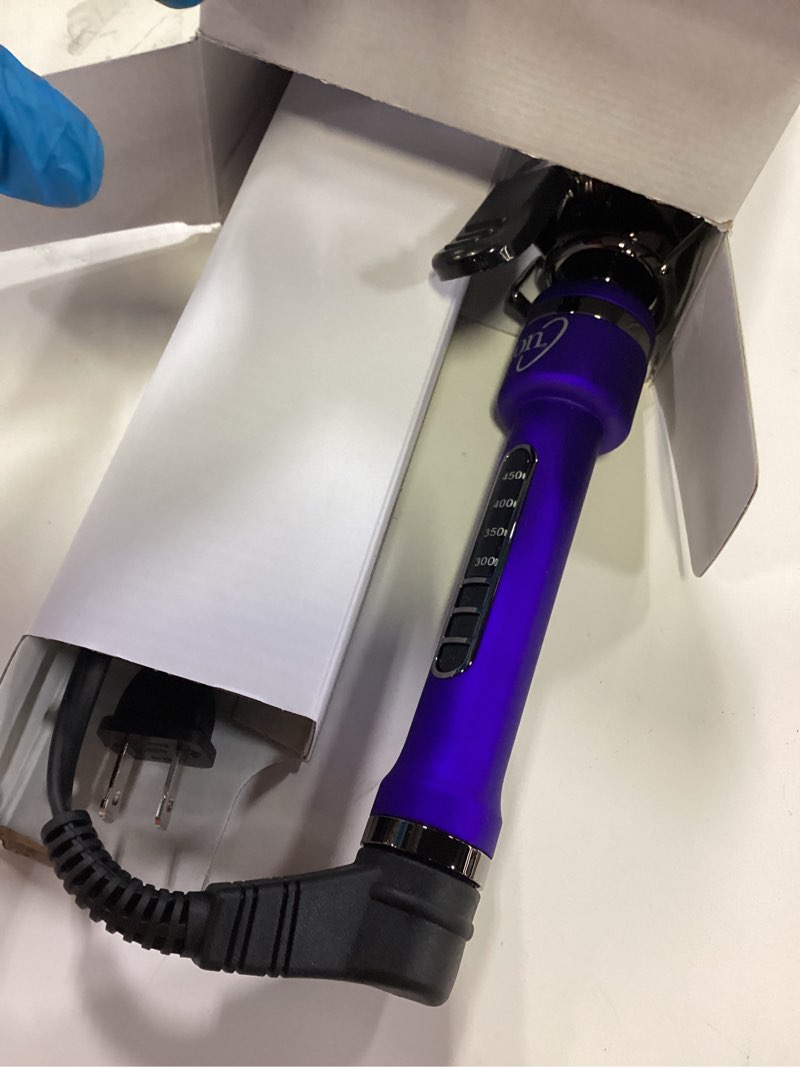 Condition photo showing Good Condition for ion titanium pro curling iron, 11/2 inch, heats up to 450°f, maximum curl retention, dual voltage 1 1/2 inch