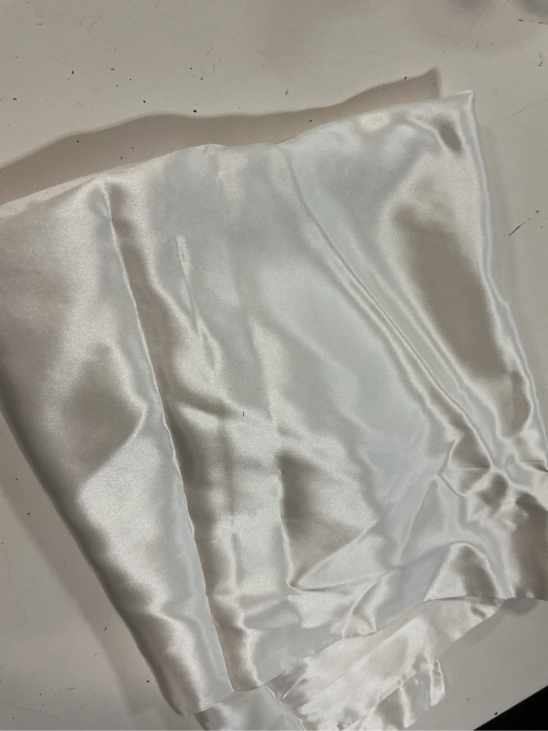Condition photo showing Good Condition for 100% mulberry silk pillowcase, queen, white
