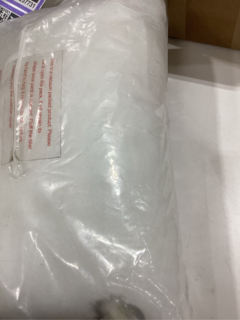 Condition photo showing Good Condition for Creative Co-Op Woven Melange Acrylic Lumbar Pillow with Fringe, Multicolor