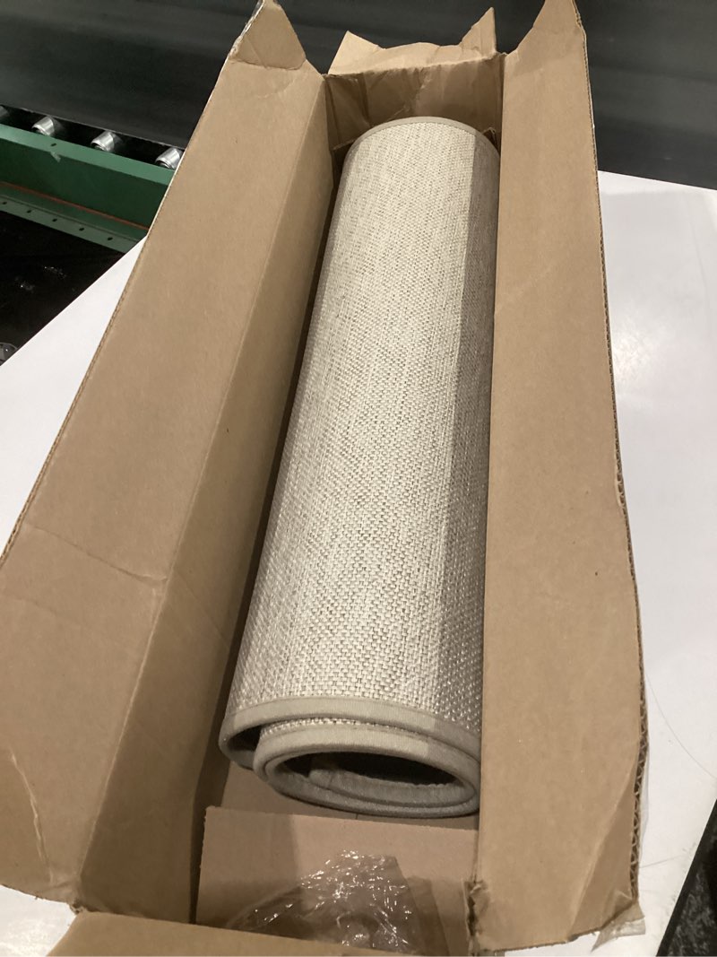 Condition photo showing Good Condition for lekeepgo door mat 24"x47", non slip door mat indoor entrance, rubber backing front indoor door mats washable absorbent low-profile doomat entryway entry resist dirt inside door mats, khaki 1'11" x 3'11" (rectangular) khaki