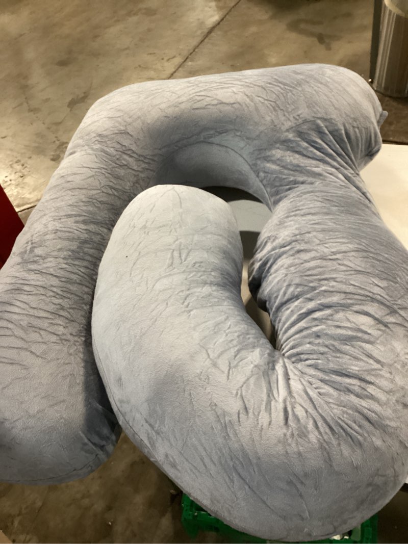 Condition photo showing As Is for Momcozy Pregnancy Pillows for Sleeping, U Shaped Full Body Maternity Pillow with Removable Cover - Support for Back, Legs, Belly, HIPS for Pregnant Women, 57 Inch Pregnancy Pillow for Women, Grey
