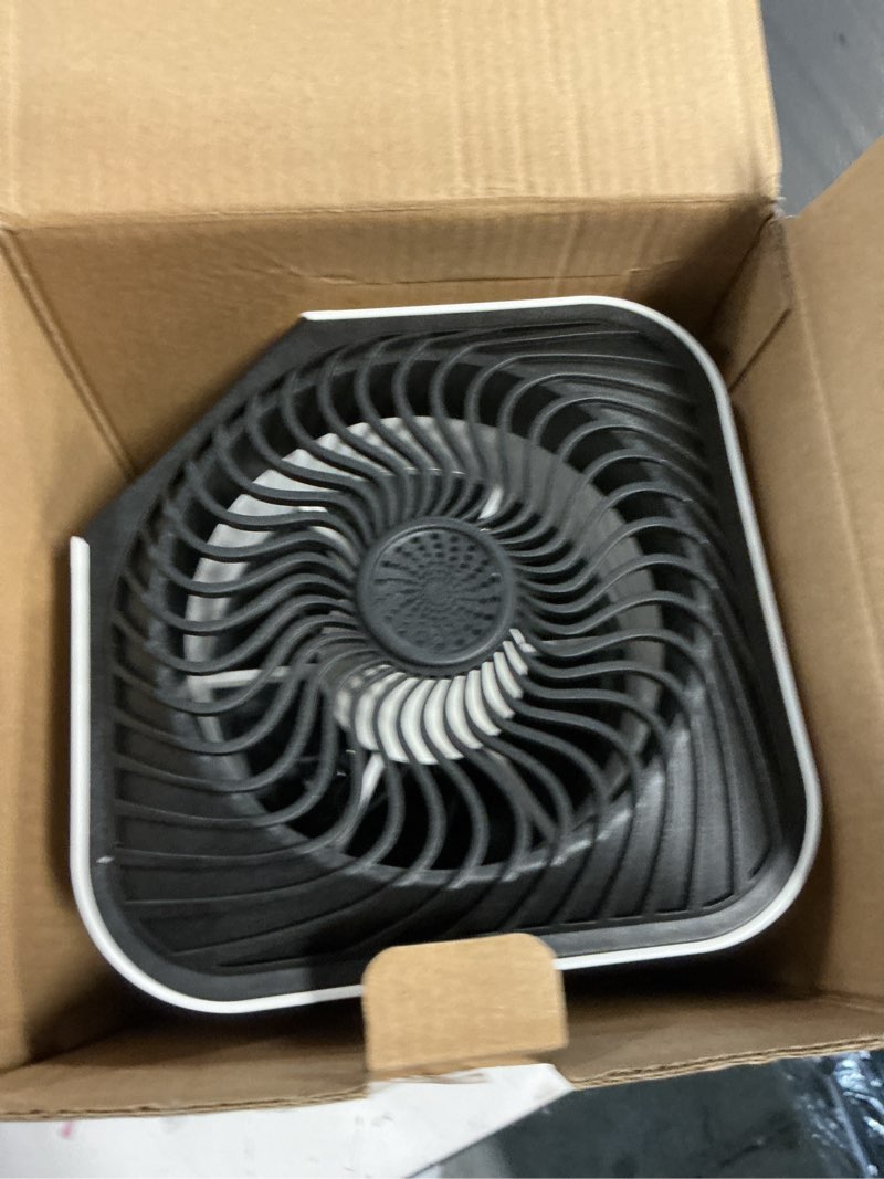 Condition photo showing As Is for air purifiers for home large room up to 1750 sq ft, h13 true hepa filter air purifiers for bedroom smoke/pet dander/pollen, 25db quiet for home,bedroom,office (ivory white & haze gray) white and gray