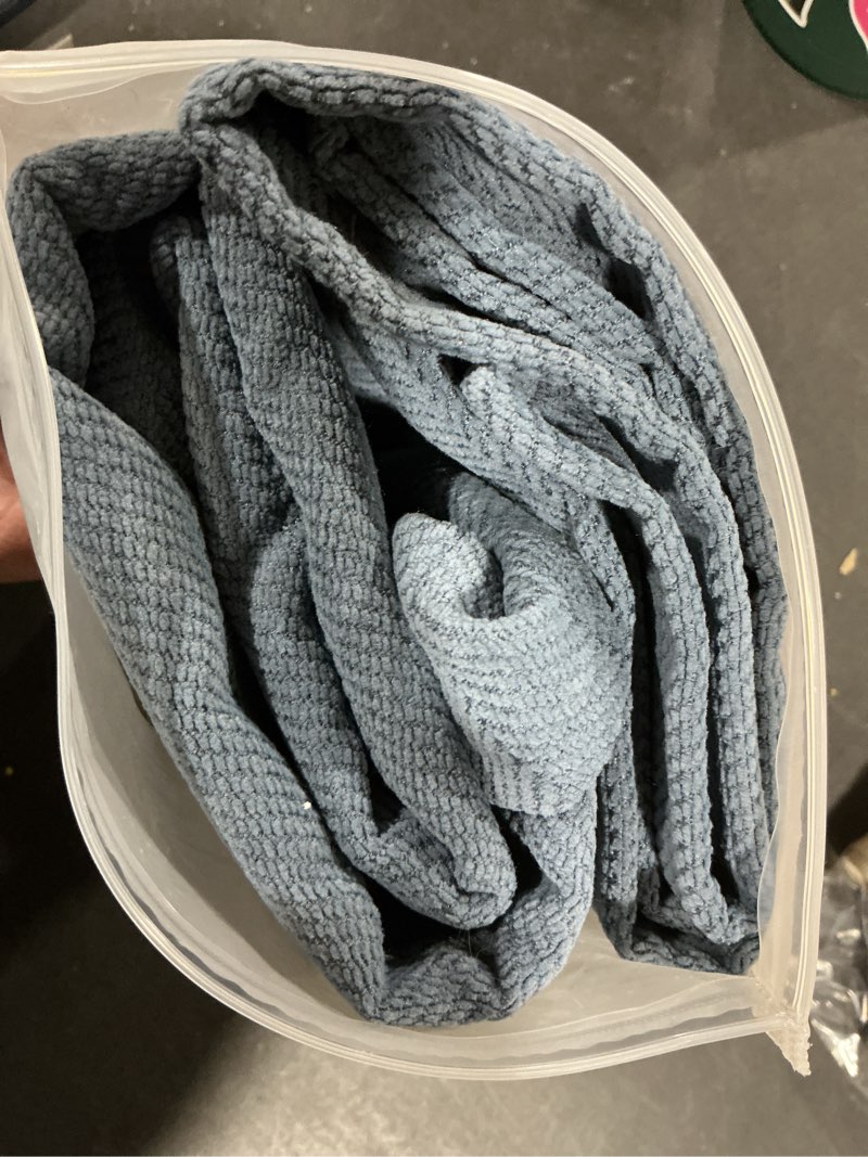 Condition photo showing New/Like New for ZWJD Dusty Blue Pillow Covers 22x22 Set of 2 Chenille Throw Pillow Covers with Elegant Design Soft and Luxurious Decorative Throw Pillows for Couch, Bed, and Home Decor,Dusty Blue Dust Blue 22" x 22" (Pack of 2)