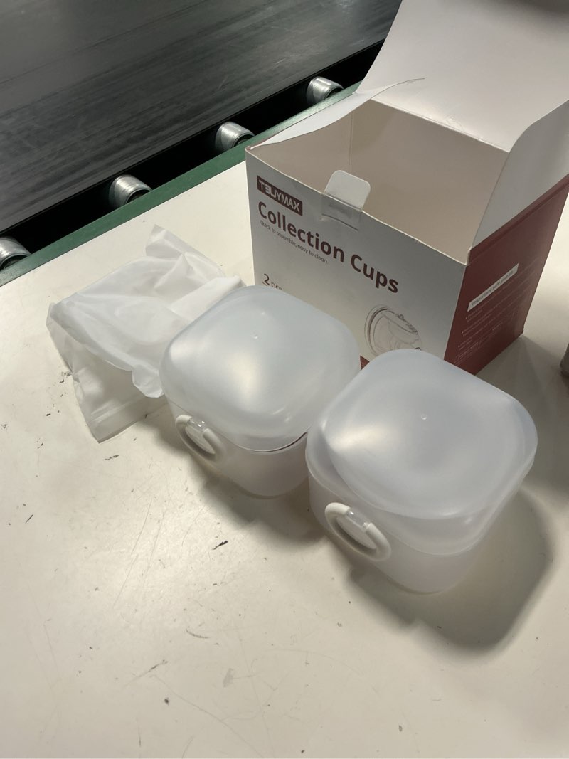 Condition photo showing Good Condition for hands-free wearable breast milk collection cups, caracups compatible with medela & spectra s1 s2 9 plus breast pumps, 27mm silicone flanges with 17/20/24mm inserts (collection cups)