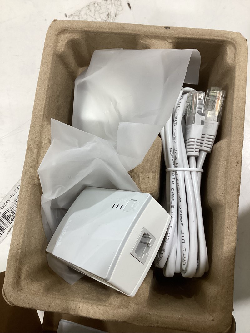 Condition photo showing New/Like New for tp-link av600 powerline ethernet adapter kit - gigabit port, plug pair &play, power saving, nano sized powerline network adapter (tl-pa4010 kit)