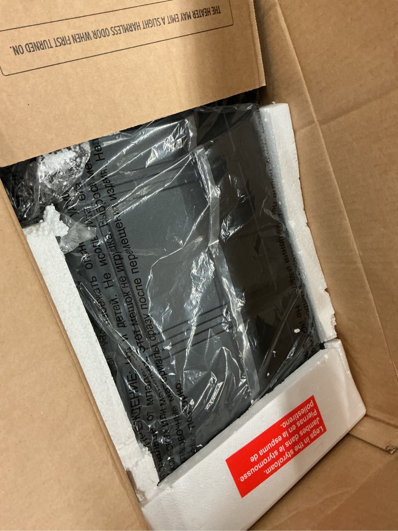 Condition photo showing As Is for duraflame Infrared Quartz Electiric Stove Heater - DFI-591-01 - Black