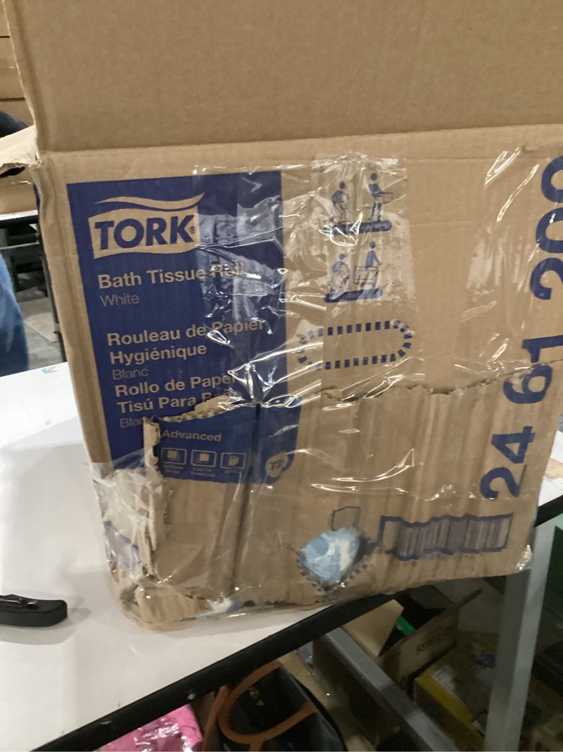 Condition photo showing New/Like New for Tork Bath Tissue Roll Advanced 2-ply For everyday use at home Biodegradable 4x3.75", 500 sheets/roll, 48 rolls/case