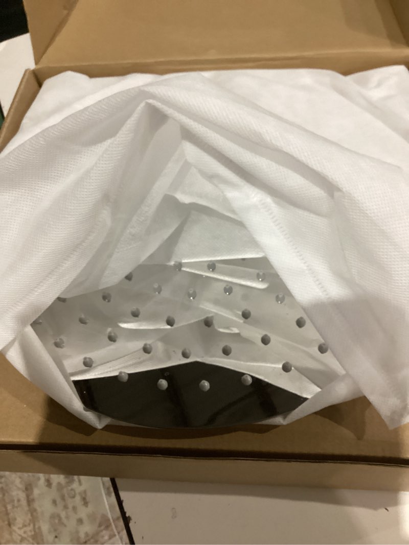 Condition photo showing Good Condition for 12 Inch Round Rainfall Shower Head, High Pressure Overhead Shower Heads, Wall Ceiling Mounted Ultra Thin Stainless Steel Shower Head, Chrome 12-Inches Chrome