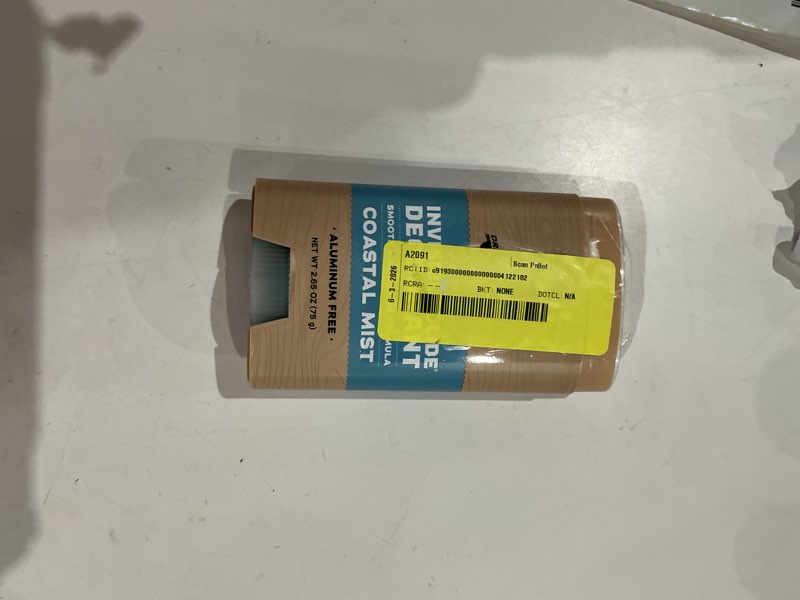 Condition photo showing As Is for dr. squatch invisible glide deodorant 1 pack - coastal mist & sandalwood summit