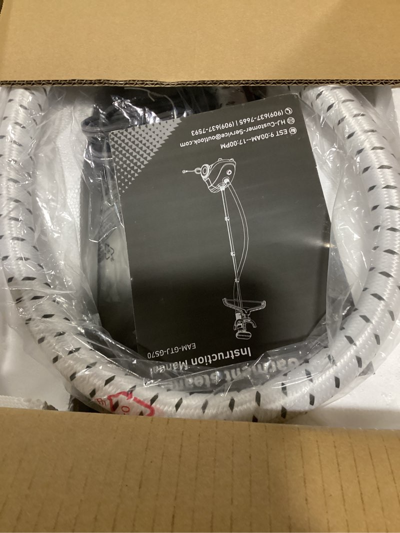 Condition photo showing As Is for Sweetcrispy Garment Steamer for Clothes Standing, 1500W Powerful Clothes Steamer Standing with Wheels, 1.7L Water Tank for 55 Min Continuous Steaming, Professional Wrinkle Remover Heats in 45 Seconds