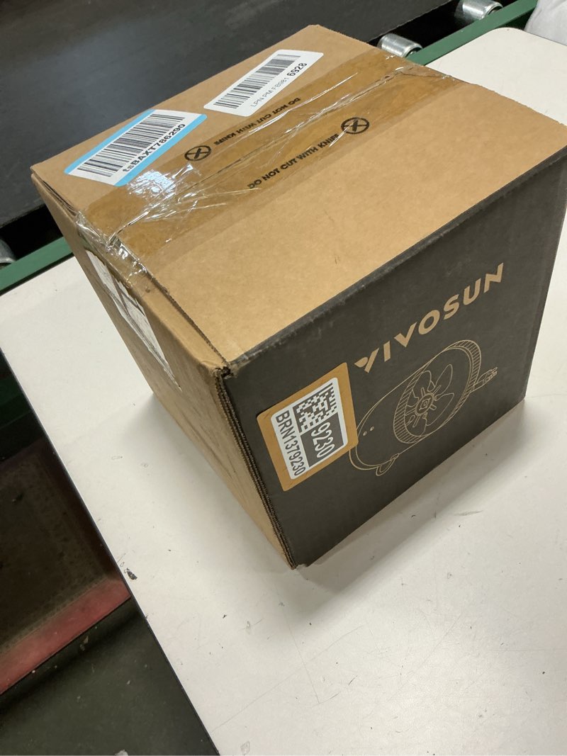 Condition photo showing New/Like New for VIVOSUN Inline Booster Duct Fan 6” 240 CFM, HVAC Exhaust Ventilation Fan with Low Noise for Basements, Bathrooms, Kitchens, Attics, Grow Tents, Black Basic 6”