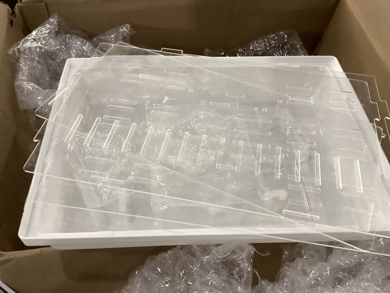 Condition photo showing Good Condition for Acrylic Hamster Cage, 2-Tier Hamster Cage with Wooden Accessories for Dwarf Syrian Hamsters,14"x10"x*11" Clear Pet Mice Small Hamster Habitat Gerbils House