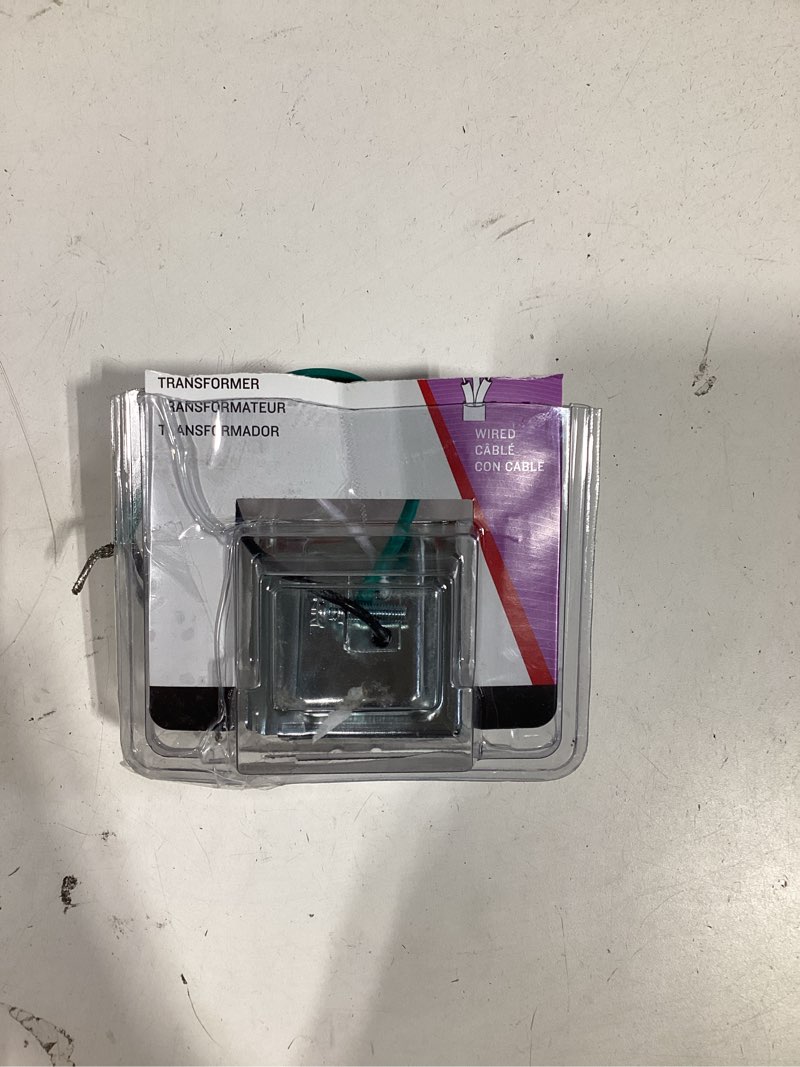 Condition photo showing As Is for utilitech multiple colors/finishes doorbell transformer