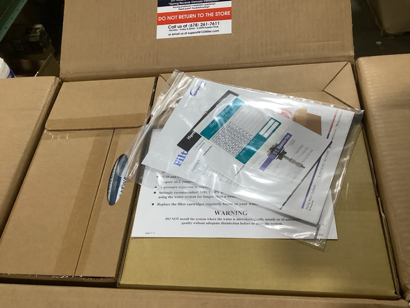 Condition photo showing New/Like New for iSpring RCC7AK, NSF Certified, 75 GPD, Alkaline 6-Stage Reverse Osmosis System, pH+ Remineralization RO Water Filter System Under Sink, Patented Top-Mounted Faucet Design for Easy Installation 6-Stage, Alkaline Brushed Nickel