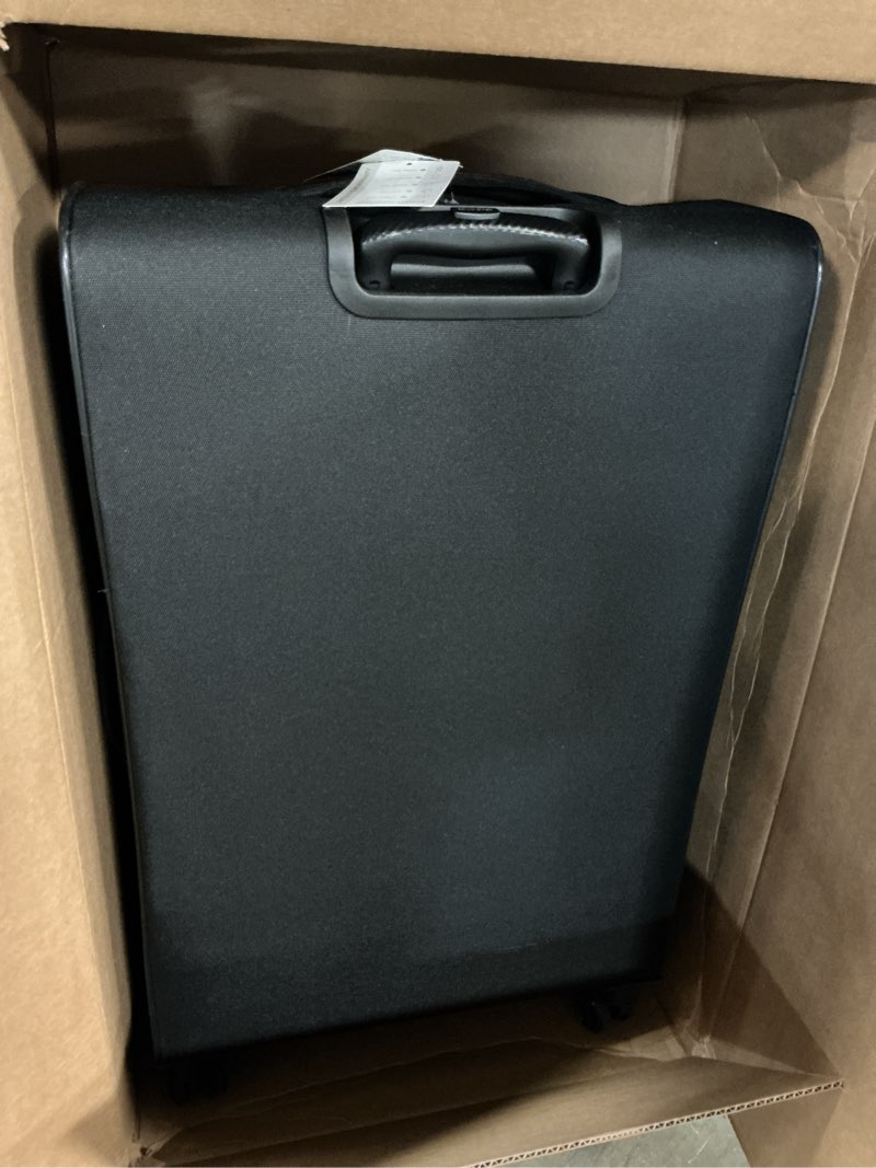 Condition photo showing As Is for AMERICAN TOURISTER 4 KIX 2.0 Softside Expandable Luggage, Black, 28 Spinner