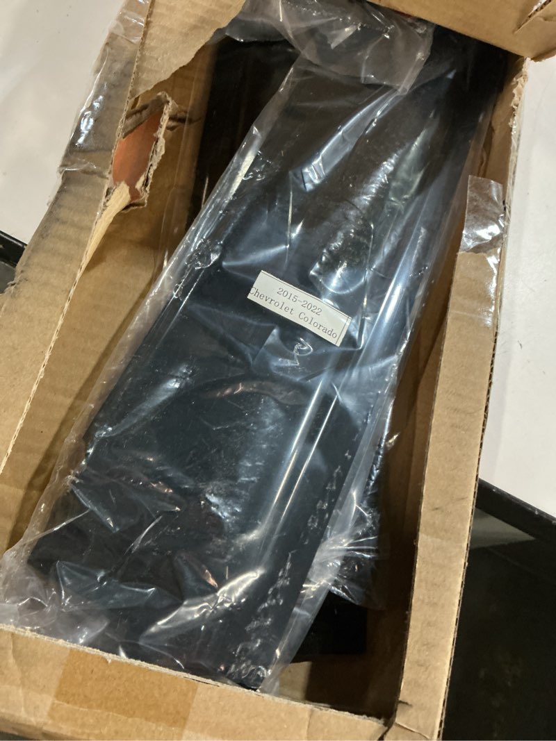 Condition photo showing Good Condition for Window Visors Rain Guards for Car Windows with Fit for 2018-2023 GMC Terrain SLE SLT AT4 Denali, 4pcs Front and Rear Sun/Rain Guards, Smoke Window Deflectors