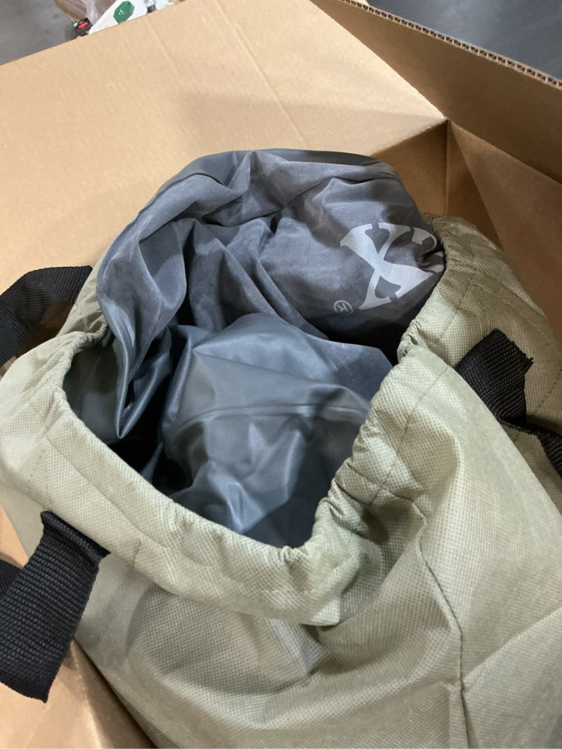 Condition photo showing As Is for Intex 64417ED 22in Queen Dura-Beam Comfort Plush High-Rise Inflatable Air Mattress with Built in Pump for Travel and Camping, 600lb Weight Capacity 22" Grey Queen