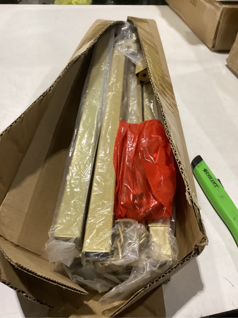Condition photo showing New/Like New for gold easel stand for sign, heavy duty metal display easel with adjustable chain, art easel for painting, wedding sign, posters & commercial display