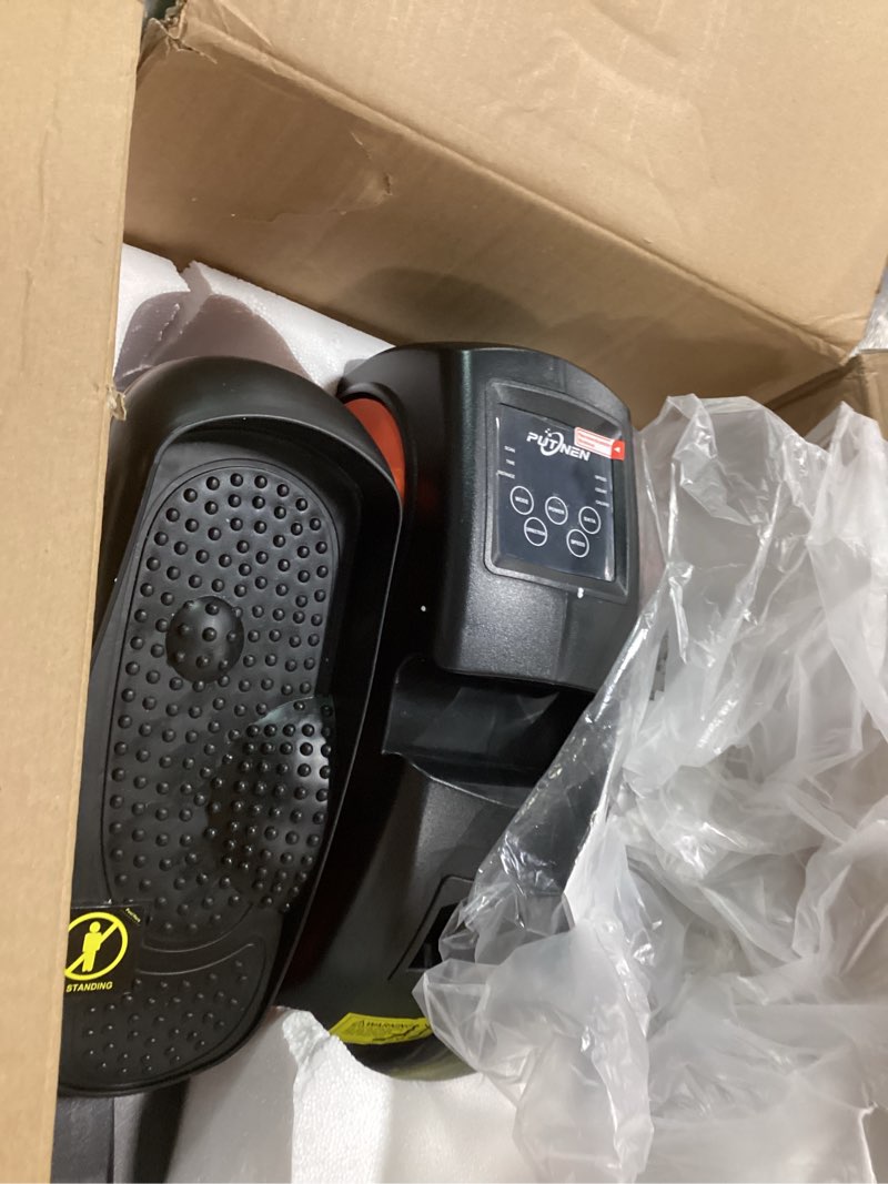 Condition photo showing Good Condition for Under Desk Elliptical Machine, Electric Elliptical Leg Exerciser for Seniors with 12 Adjustable, Portable Quiet Elliptical Exercise Machine, Seated Pedal Exerciser with Remote Control