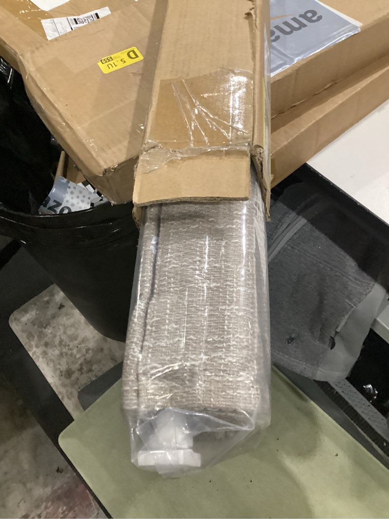 Condition photo showing New/Like New for no tools no drill cordless roman shades for indoor windows 100% blackout, for window size 29" w × 64" h beige beige 29" w × 64" h