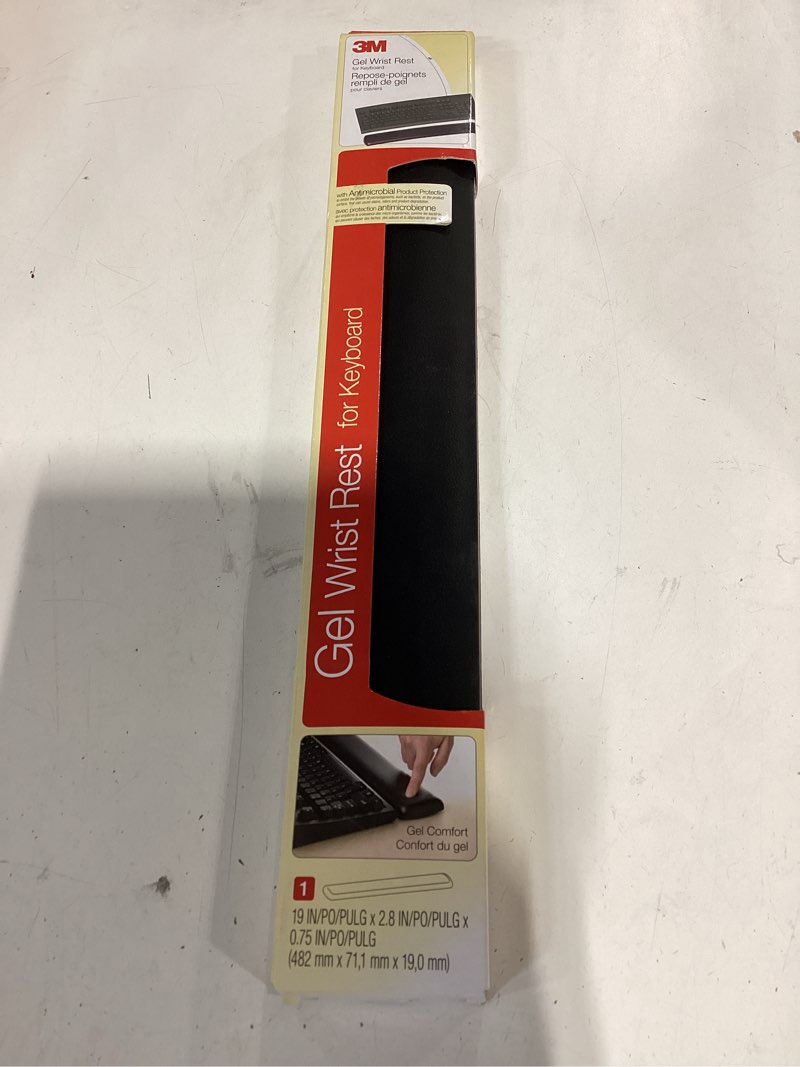Condition photo showing Good Condition for 3m keyboard wrist rest, gel, black leatherette, wired, kp200le