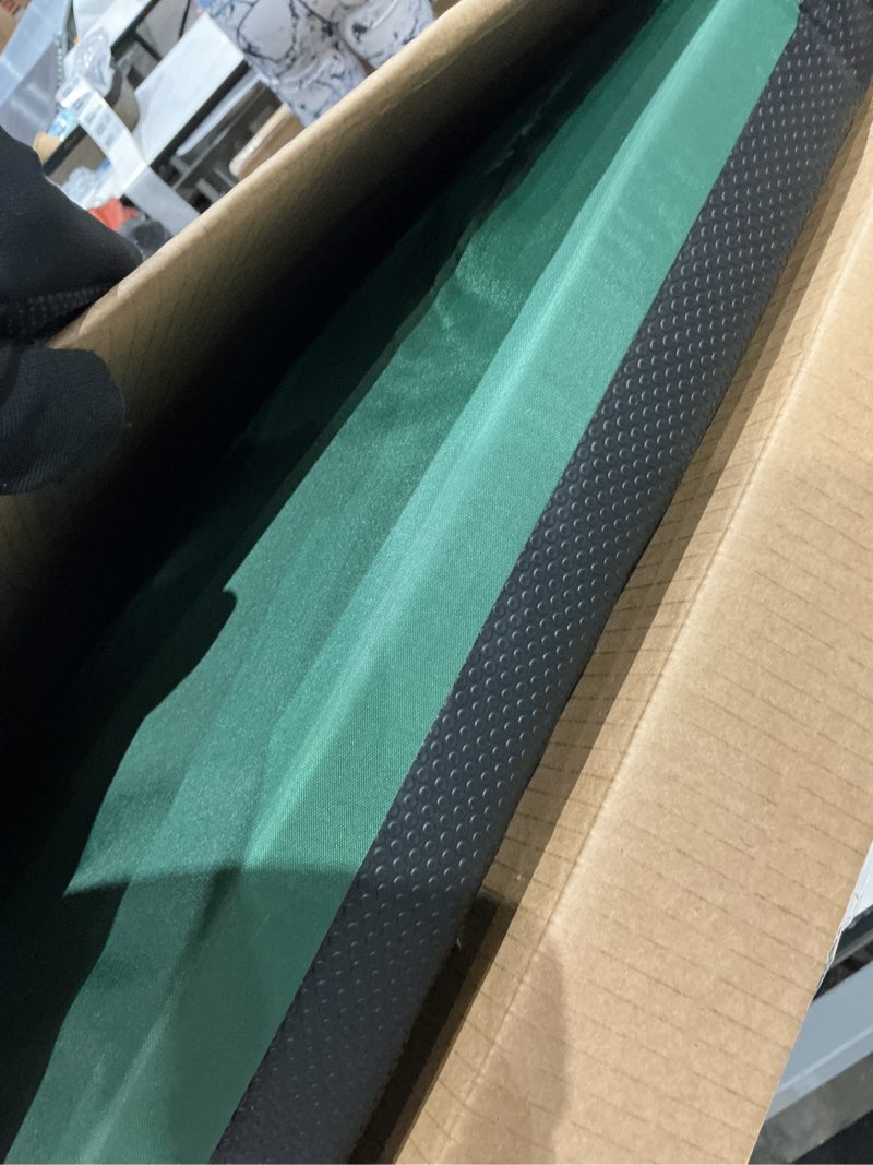 Condition photo showing Good Condition for brawntide stadium seat with back support - comfy cushion, thick padding, 2 steel bleacher hooks, 4 pockets, 2 cup holders, reclining back, ideal chair for sport events, beaches, camping, concerts