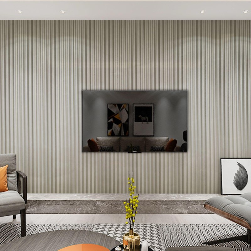 Art3d Slat Wall Panels, WPC 3D Wall Paneling for Interior Wall Decor, TV Background, 16-Pack 48 x 6 in. Natural.