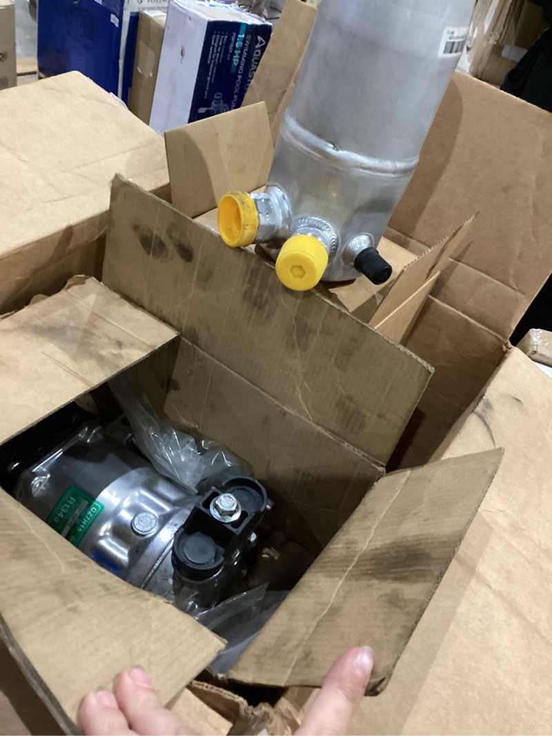 Condition photo showing As Is for ac compressor and receptor