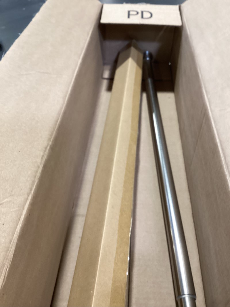 Condition photo showing Good Condition for amazer spring tension shower curtain rod, 26-42 inches rust-resistance tension curtain rod bathroom rod, adjustable shower curtain rod no drill, nickel 26-42 inches nickel