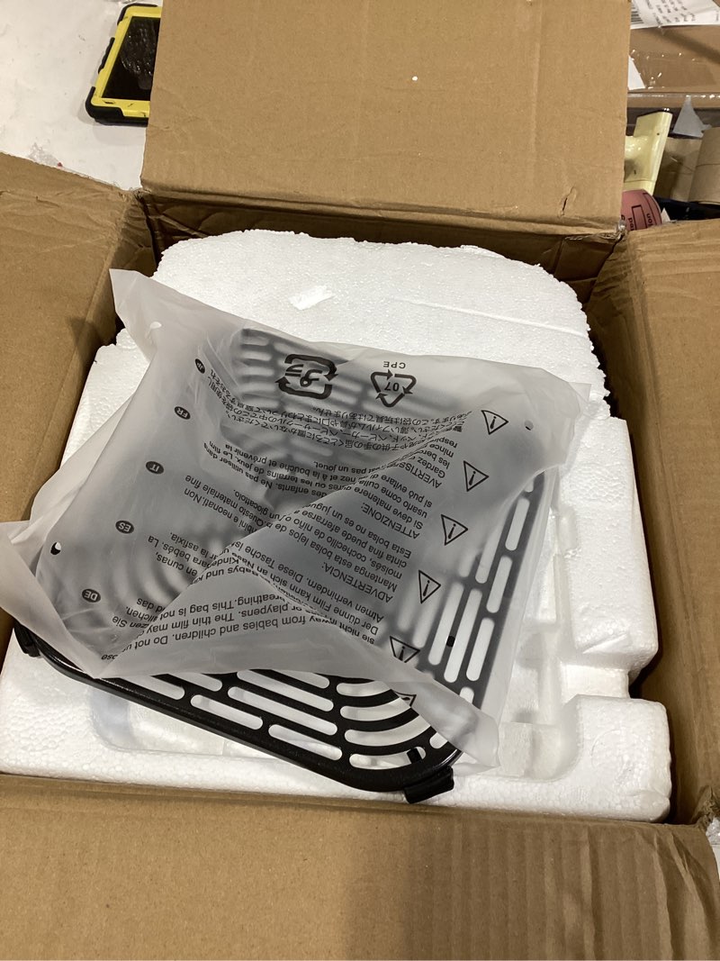 Condition photo showing Good Condition for cosori 9-in-1 turboblaze air fryer 6 qt, pfas-free ceramic coating, 90°–450°f, precise heating for even results, air fry, roast, bake, broil, dry, frozen, proof, reheat, keep warm, 120v, dark gray dark gray 6qt
