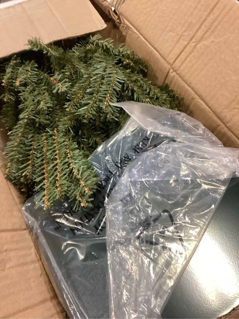 Condition photo showing As Is for Motionchic 4 ft Pre-lit Artificial Christmas Tree Fake Hickory Cedar Topiary Slim Mini Trees with LED Lights and Stand Plants Faux for Garden Outdoor Indoor Door Offices Farmhouse Home Decor