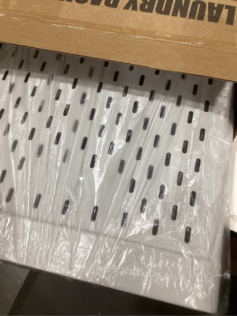 Condition photo showing New/Like New for UAK Laundry Basket with Wheels, Collapsible Plastic Laundry Hamper with Handle, Foldable Laundry Basket Organizer for Laundry and Bathroom (Light Grey, XXXL)