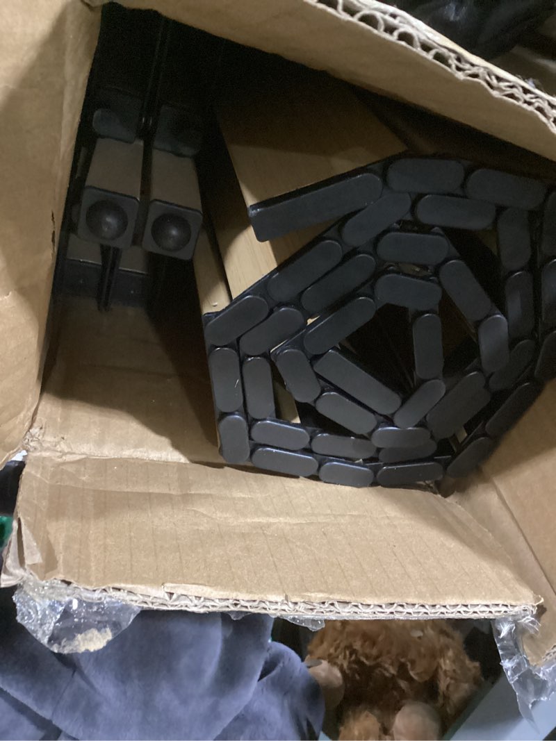 Condition photo showing As Is for folding camping table, roll-up folding table with carry bag, portable aluminum picnic table, low height beach table for outdoor use, travel, bbq & hiking, easy assembly (natural)